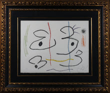 Load image into Gallery viewer, Joan Miro. Illustration for a poem by Carlos Franqui. Colored lithograph. 1978.
