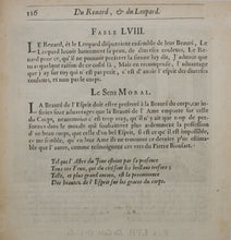 Load image into Gallery viewer, Francis Barlow. LVII. The Cat and Cock. From Aesop&#39;s Fables. Etching. 1666.
