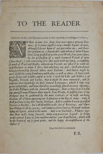Load image into Gallery viewer, Francis Barlow. Printed title page and three more pages from Aesop&#39;s Fables. Letterpress. 1666.
