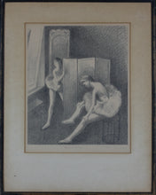 Load image into Gallery viewer, Moses Soyer. Backstage. Lithograph. 1945.
