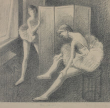 Load image into Gallery viewer, Moses Soyer. Backstage. Lithograph. 1945.
