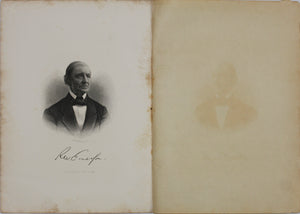 H. B. Hall and Sons. Portrait of Ralph Waldo Emerson. Engraving. 1870th.
