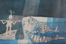 Load image into Gallery viewer, Paul Klee. Sinbad the Sailor. Vintage Art Print. New York, 1998.
