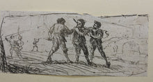 Load image into Gallery viewer, Claude Lorrain. Two brigands attacking a traveller. Etching. C. 1633.
