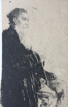 Load image into Gallery viewer, Adolf Jelínek Alex. Portrait of Tonda Špacír from Strmilov. Etching. C. 1918.
