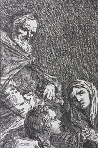 José de Ribera, after. Jean Honoré Fragonard, after. Benoît Louis Prévost, after. Gaspard de Bizemont. Lamentation. 1782.