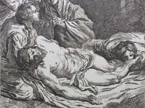 José de Ribera, after. Jean Honoré Fragonard, after. Benoît Louis Prévost, after. Gaspard de Bizemont. Lamentation. 1782.