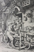 Load image into Gallery viewer, Christian Wilhelm Ernst Dietrich. The Scissors-Grinder. Etching. 1741.
