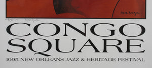 Aziz Diagne. Congo Square. Jazz Poster. 1995.