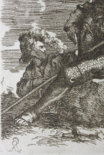 Load image into Gallery viewer, Salvator Rosa, after. Two warriors. Etching. C. 1656–1657.

