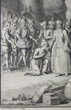Load image into Gallery viewer, Jacob Folkema. The Generous Lover (Leonisa). Illustration to Exemplary Novels by Miguel de Cervantes. Engraving. 1739.
