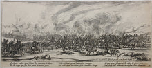 Load image into Gallery viewer, Jacques Callot, after. Battle scene. Etching. XVII - XVIII C.
