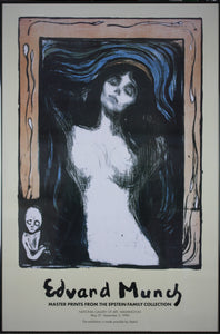 Edvard Munch. Madonna. Vintage Museum Poster. 1990.