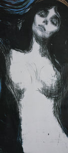 Edvard Munch. Madonna. Vintage Museum Poster. 1990.