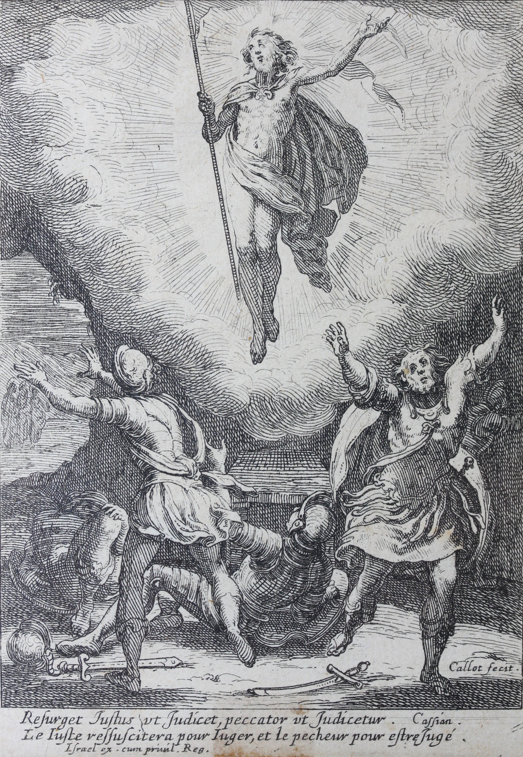 Jacques Callot. Resurrection of Christ. Etching. c. 1621-1635.