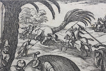 Load image into Gallery viewer, Antonio Tempesta. Elephant hunt. Etching. 1598.
