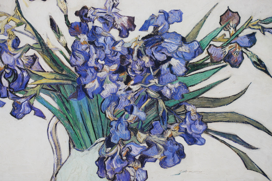 Vincent van Gogh. Irises. Metropolitan Museum of Art. Original Vintage Art Poster. 1985.