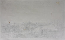 Load image into Gallery viewer, Anonymous artist XVII C. in the manner of Rembrandt, after. Landscape with a cow. Etching by Léopold Flameng. C. 1859.
