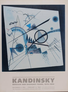 Kandinsky. Russian and Bauhaus years, 1915-1933. The Solomon R. Guggenheim Museum. New York. Original Vintage Art Poster. 1983-1984.