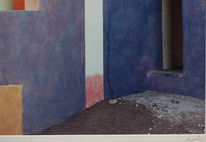 Larry Humphrey. Rustic doorways in Costa Careyes, Mexico. Color photography. Vintage Art Print. Late 20th c.
