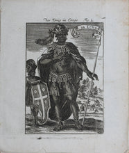 Load image into Gallery viewer, Alain Manesson Mallet. The King of Congo. Engraving. 1719.
