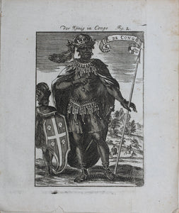 Alain Manesson Mallet. The King of Congo. Engraving. 1719.