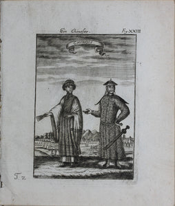 Alain Manesson Mallet. A Chinese. Engraving. 1719.