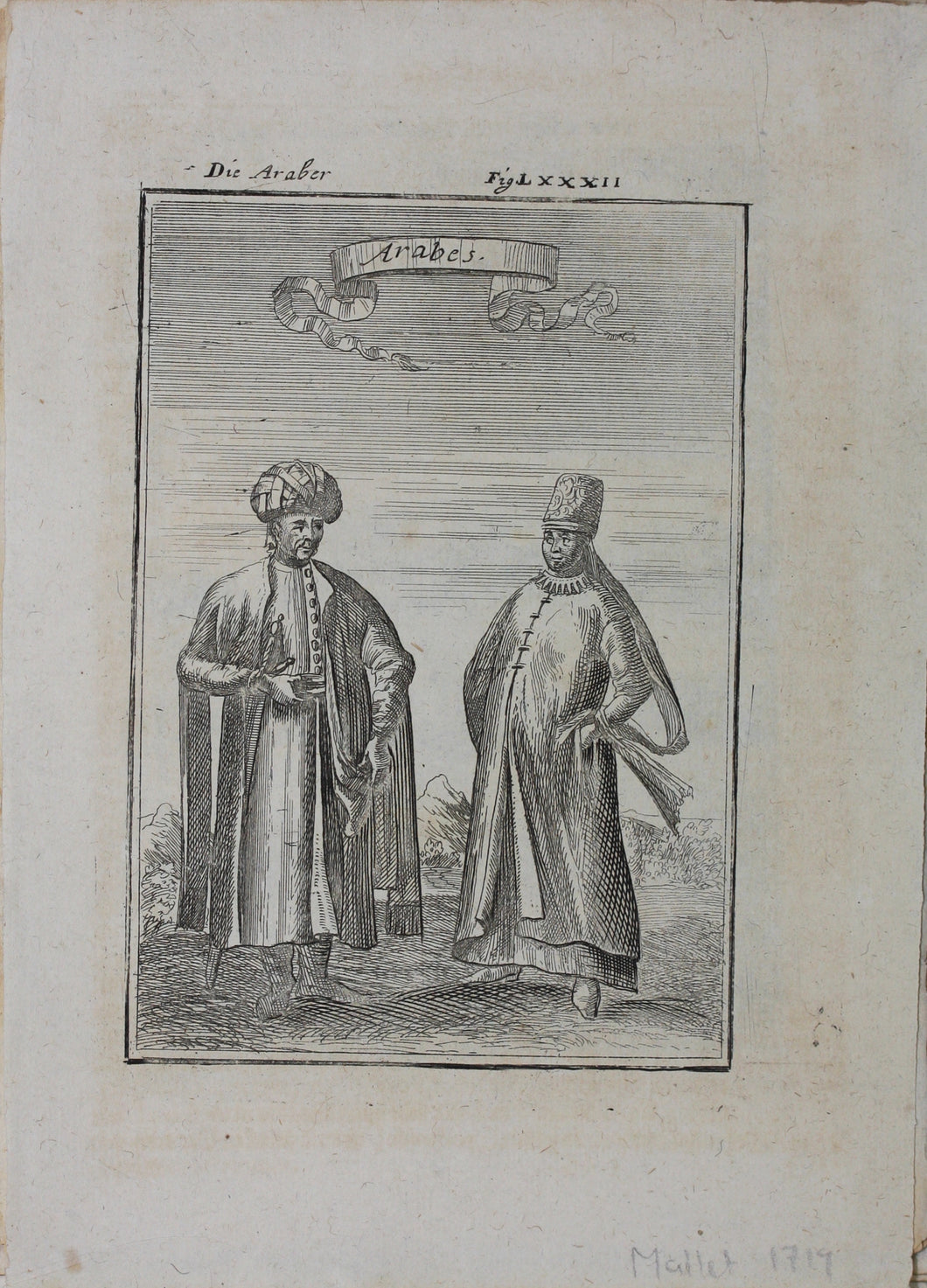 Alain Manesson Mallet. The Arabs. Engraving. 1719.