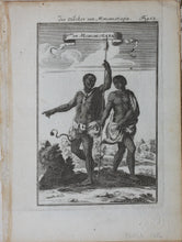 Load image into Gallery viewer, Alain Manesson Mallet. People of Monomotapa. Engraving. 1685.
