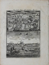 Load image into Gallery viewer, Alain Manesson Mallet. Tunis and La Goulette. (2) Engraving. 1719.

