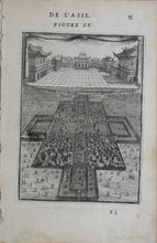Load image into Gallery viewer, Alain Manesson Mallet. The Palace of the King of China. Engraving. 1719.
