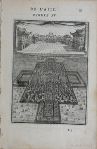Alain Manesson Mallet. The Palace of the King of China. Engraving. 1719.