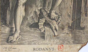 Philips Galle. Rodanus. Engraving. 1586.