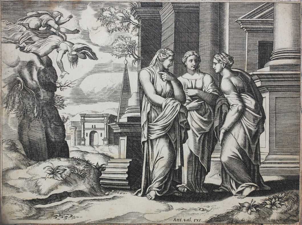 Michiel Coxie I, after. Psyche 15. Engraving by Master of the Die. 1530–60.