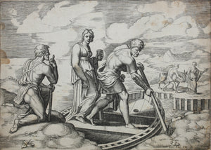 Michiel Coxie I, after. Psyche 25 . Engraving by Master of the Die. 1530–60.