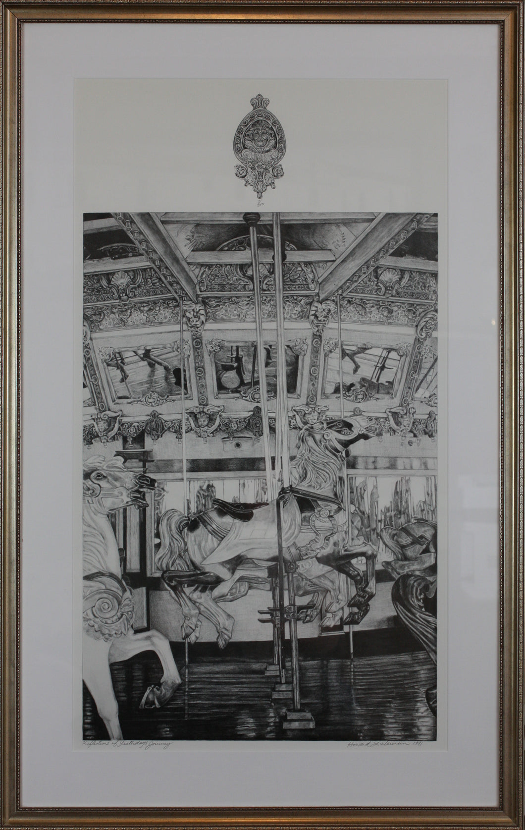 Howard Lieberman. Reflections of Yesterday's Journey. Lithograph. 1991