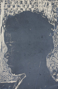 Ruth Richardson. A pair of vintage b/w woodcuts. Mother and child. Alice. Late 20th century..