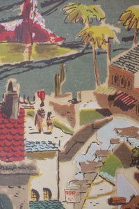 Sa Vau. A pair of mexican street views. Vintage posters. © R.W.P. Co. Mid 20th century.