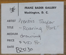 Load image into Gallery viewer, Prentiss Taylor. (1907 - 1991).  Roaring Fork. Drawing. 1962.
