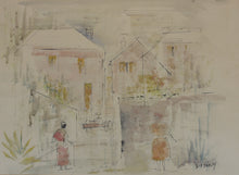 Load image into Gallery viewer, Alfred Birdsey. Street View. Watercolor on paper. Mid 20th century.

