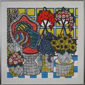 Mara Lynn Abboud. Garden Interior. Serigraph. Limited edition. 1975.