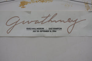 Robert Gwathmey. Soft Crabbing. Vintage Museum Exhibition Poster. 1984.