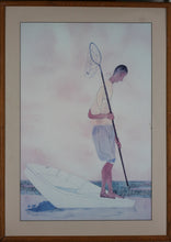 Load image into Gallery viewer, Robert Gwathmey. Soft Crabbing. Vintage Museum Exhibition Poster. 1984.
