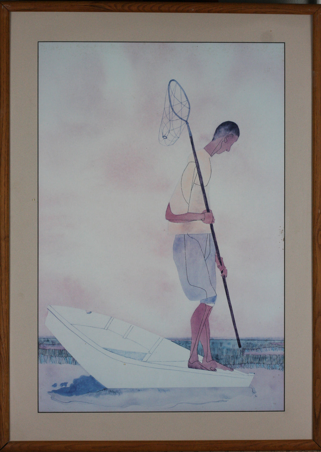 Robert Gwathmey. Soft Crabbing. Vintage Museum Exhibition Poster. 1984.