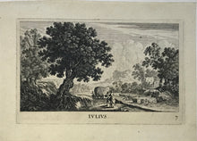 Load image into Gallery viewer, Johann Kraus. July. Engraving. XVII - XVIII c.
