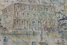Load image into Gallery viewer, Alfred Birdsey. Faneuil Hall. Boston. Lithograph. 1979.
