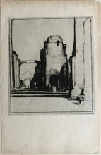 Load image into Gallery viewer, David Young Cameron. Tepidarium: Thermae of Caracalla. Drypoint. 1924.
