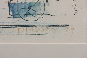 Alfred Birdsey. Faneuil Hall. Boston. Lithograph. 1979.