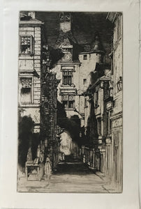 David Young Cameron. Amboise. Etching. 1903.