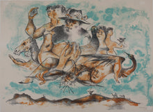 Load image into Gallery viewer, Chaim Gross. Poet&#39;s Dream. Color Lithograph. C.1968.
